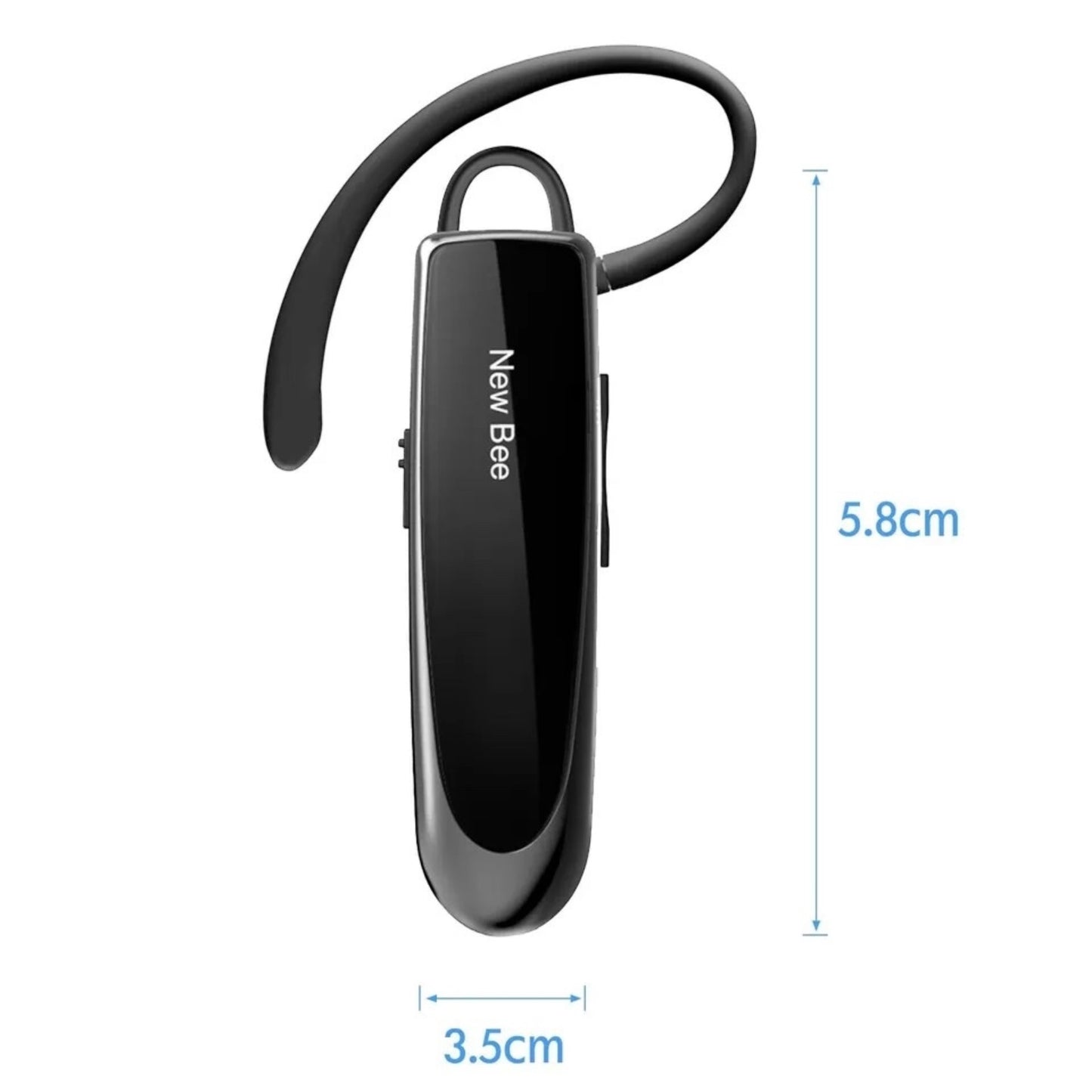 NEW BEE Bluetooth5.0 Headset Hands-Free Trucker Earpiece Noise-Canceling Headphone نيو بى سماعة رأس بدون استخدام اليدين بخاصية الغاء الضوضاء