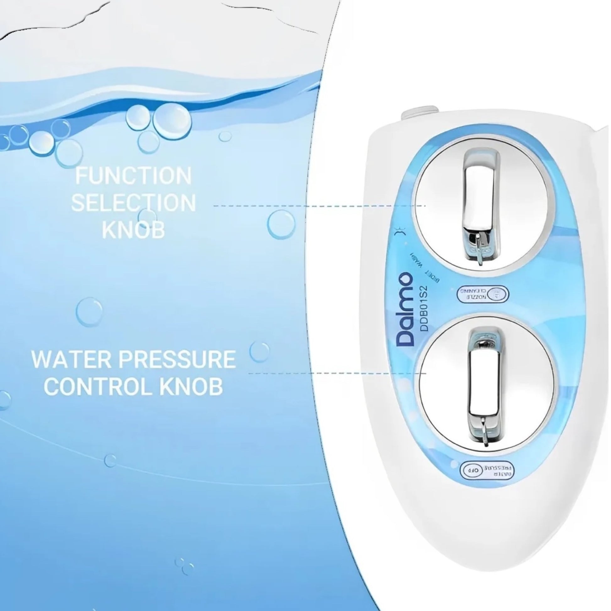 Bidet Fresh Water Spray Kit Non-Electric Toilet Seat Attachment Cold Wash بيديت طقم لرش المياه -مرفق مقعد المرحاض غير الكهربائى