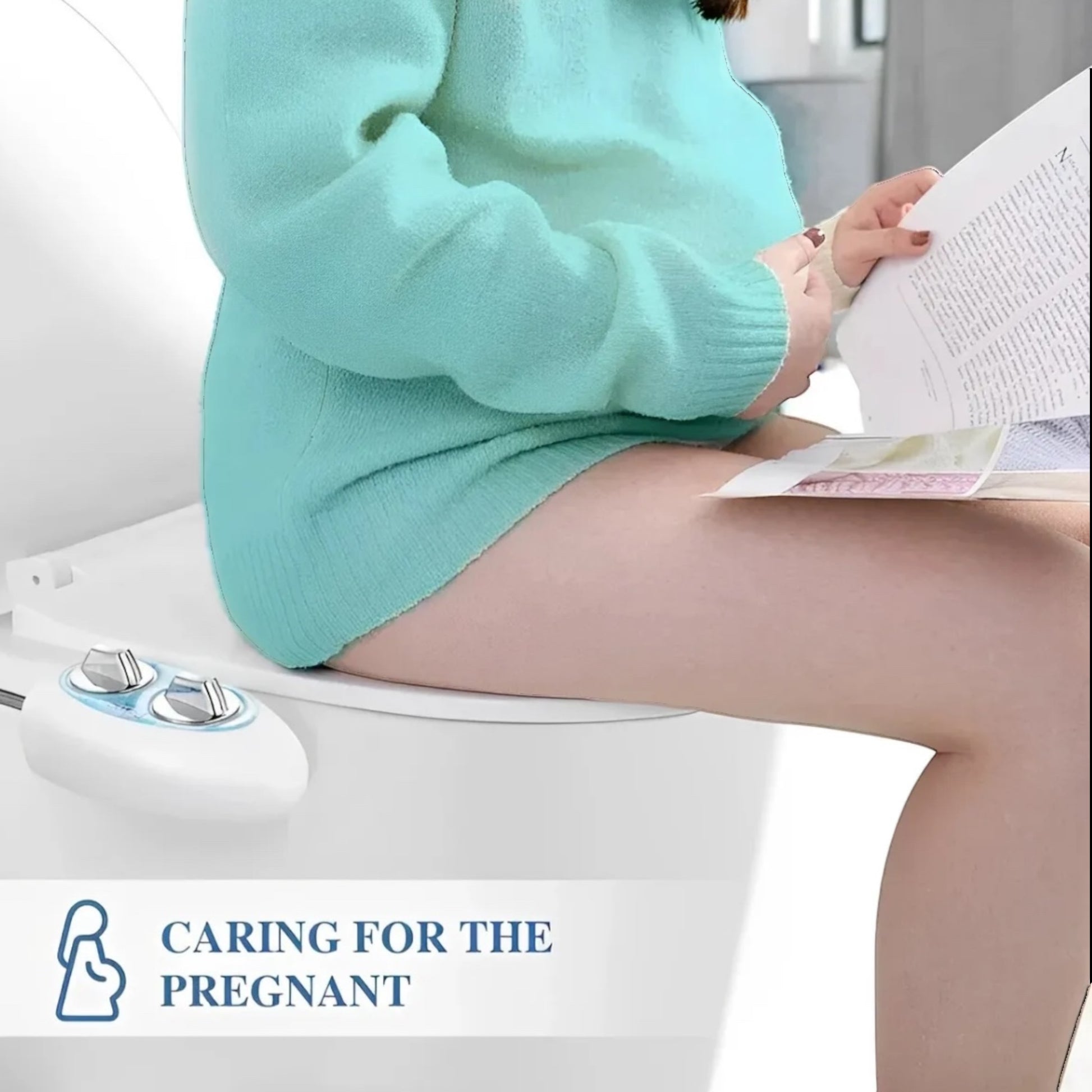 Bidet Fresh Water Spray Kit Non-Electric Toilet Seat Attachment Cold Wash بيديت طقم لرش المياه -مرفق مقعد المرحاض غير الكهربائى