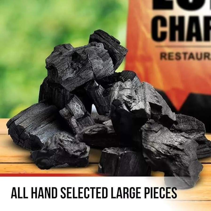 Lump Grilling Charcoal Natural Hand Selected Large Pcs Dust Free BBQ and Smoking