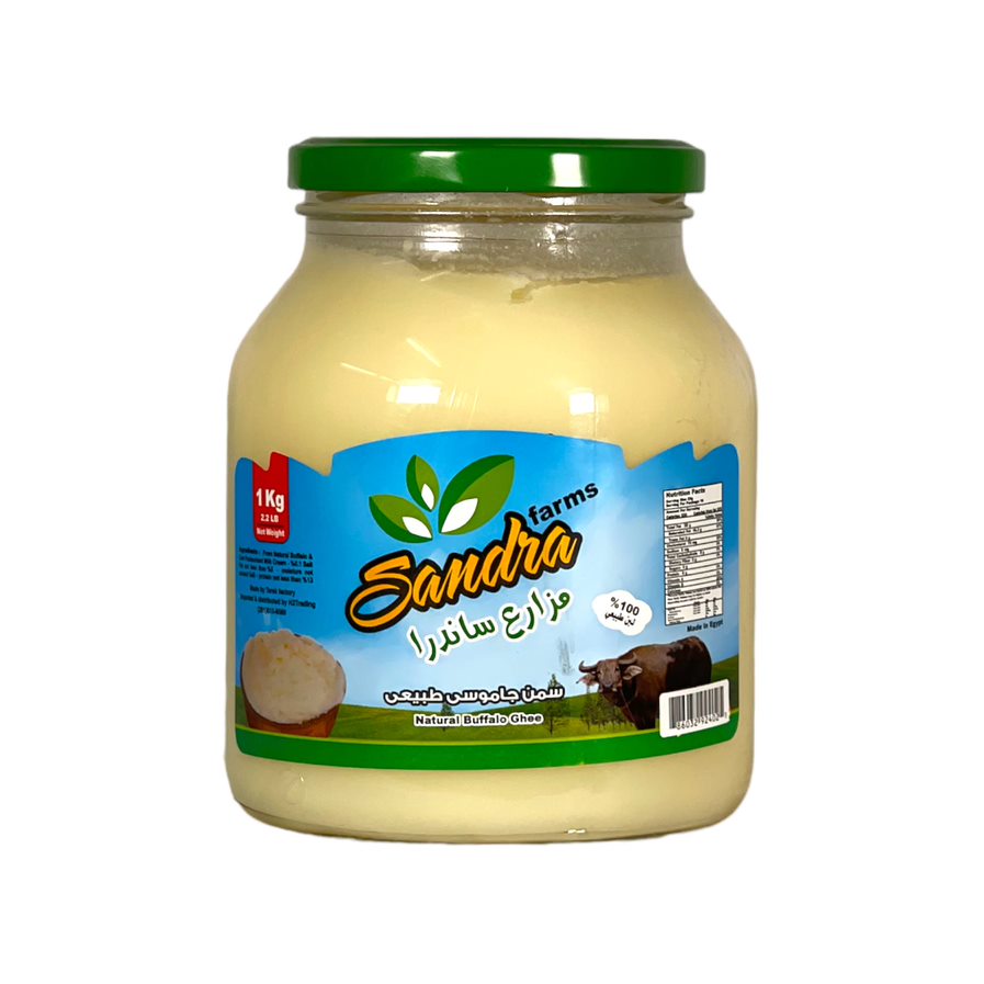 Sandra Farms Natural Buffalo Ghee 1 Kg مزارع ساندرة سمن جاموسى نقى
