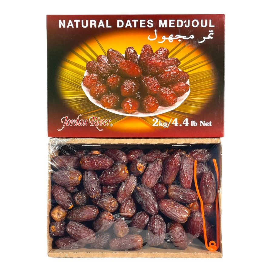 Jordan River Natural Dates Medjoul 4.4 LB نهر الأردن التمور الطبيعية المجهول