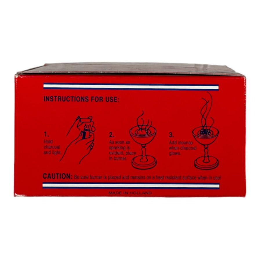 Three Kings 100 Quick Lighting Charcoal Briquets الملوك الثلاثة قوالب فحم سريعة الاشتعال