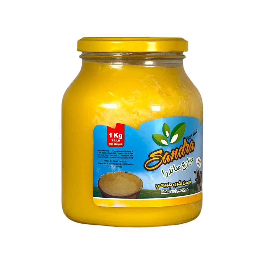 Sandra Farms Natural Cow Ghee 1 Kg مزارع ساندرة سمن بقرى نقى