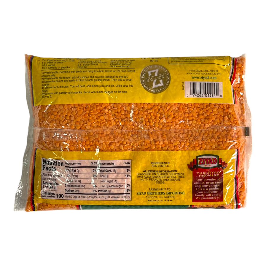 Ziyad Red Lentils 907 GM زياد عدس احمر
