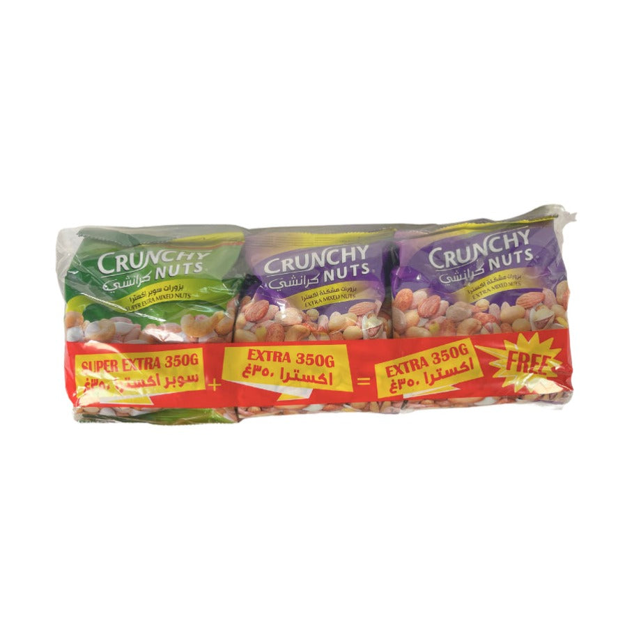 3 Crunchy Nuts Offer 3 x 350 GM كرانشى عرض 3 مقرمشات