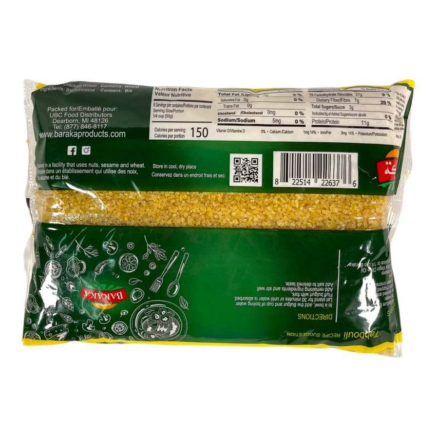 Baraka Medium Yellow Bulgur 908 GM بركة برغل وسط