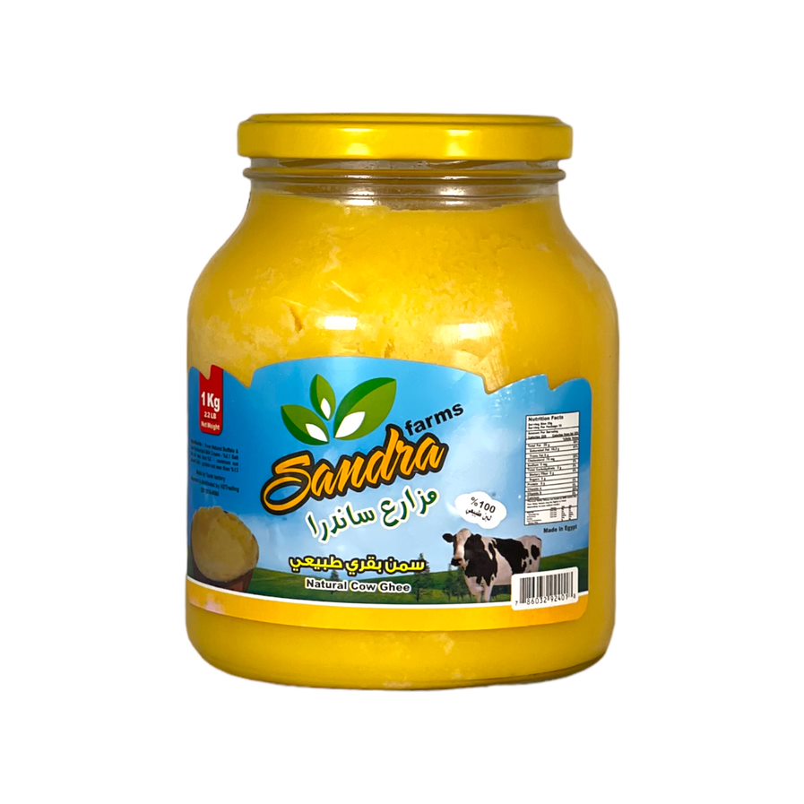 Sandra Farms Natural Cow Ghee 1 Kg مزارع ساندرة سمن بقرى نقى