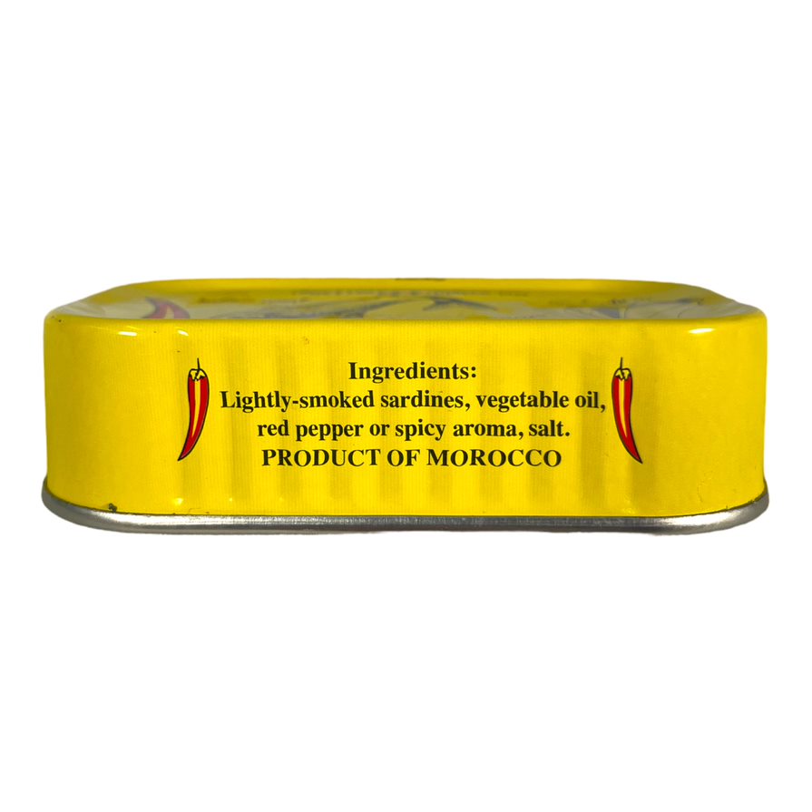 Alshark Moroccan Sardines In Spicy Oil 120 GM الشرق سزدين مغربى بالزيت الحار