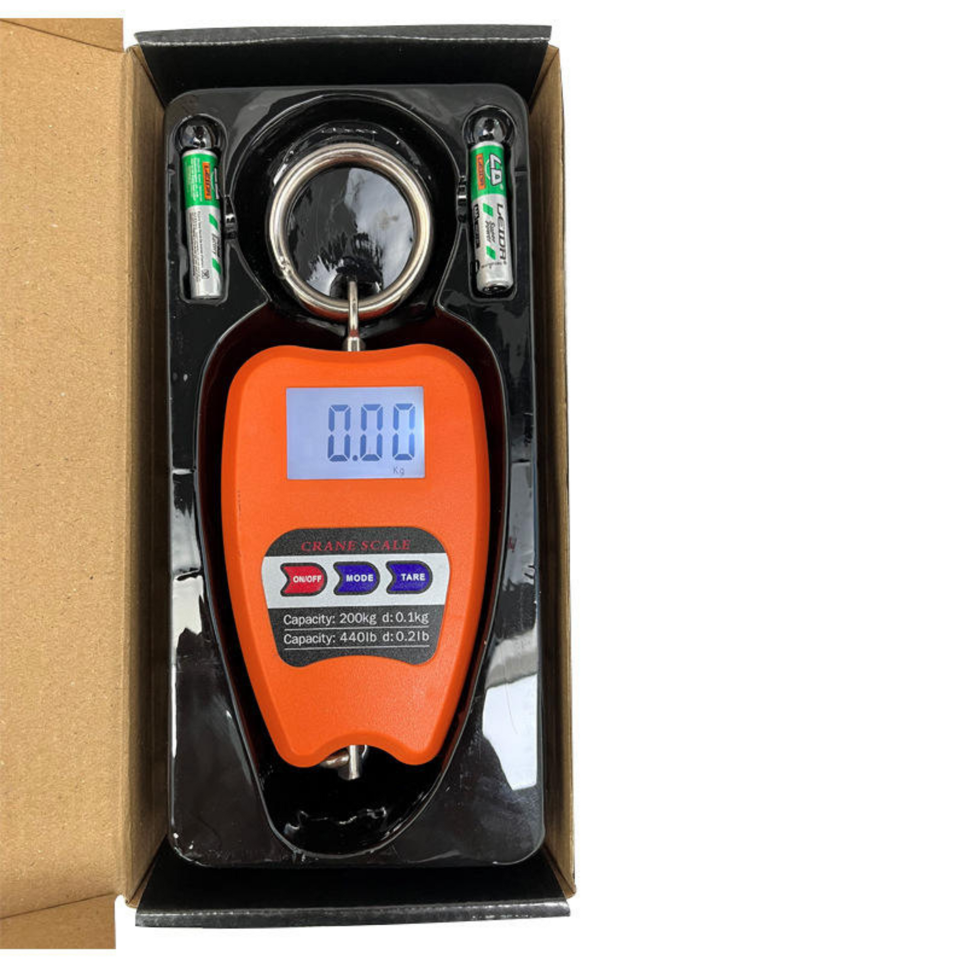 Crane Scale Weighing Digital Industrial Hanging Scale 200Kg / 441Lb Heavy Duty