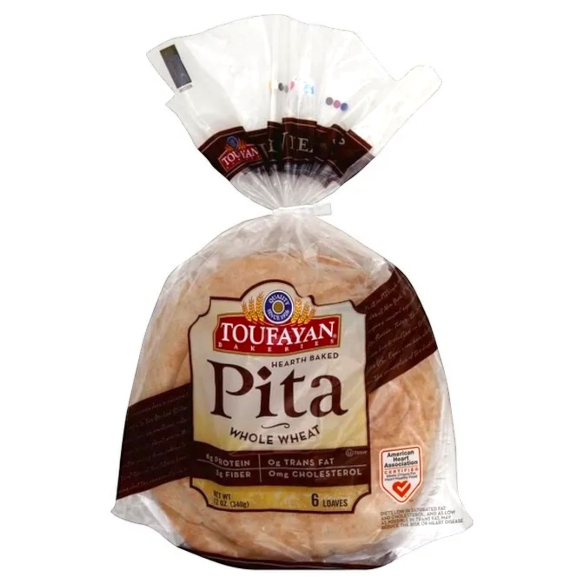 Toufayan Bakeries Whole Wheat, Pita Bread  توفيان خبز القمح (خبز بيتا)