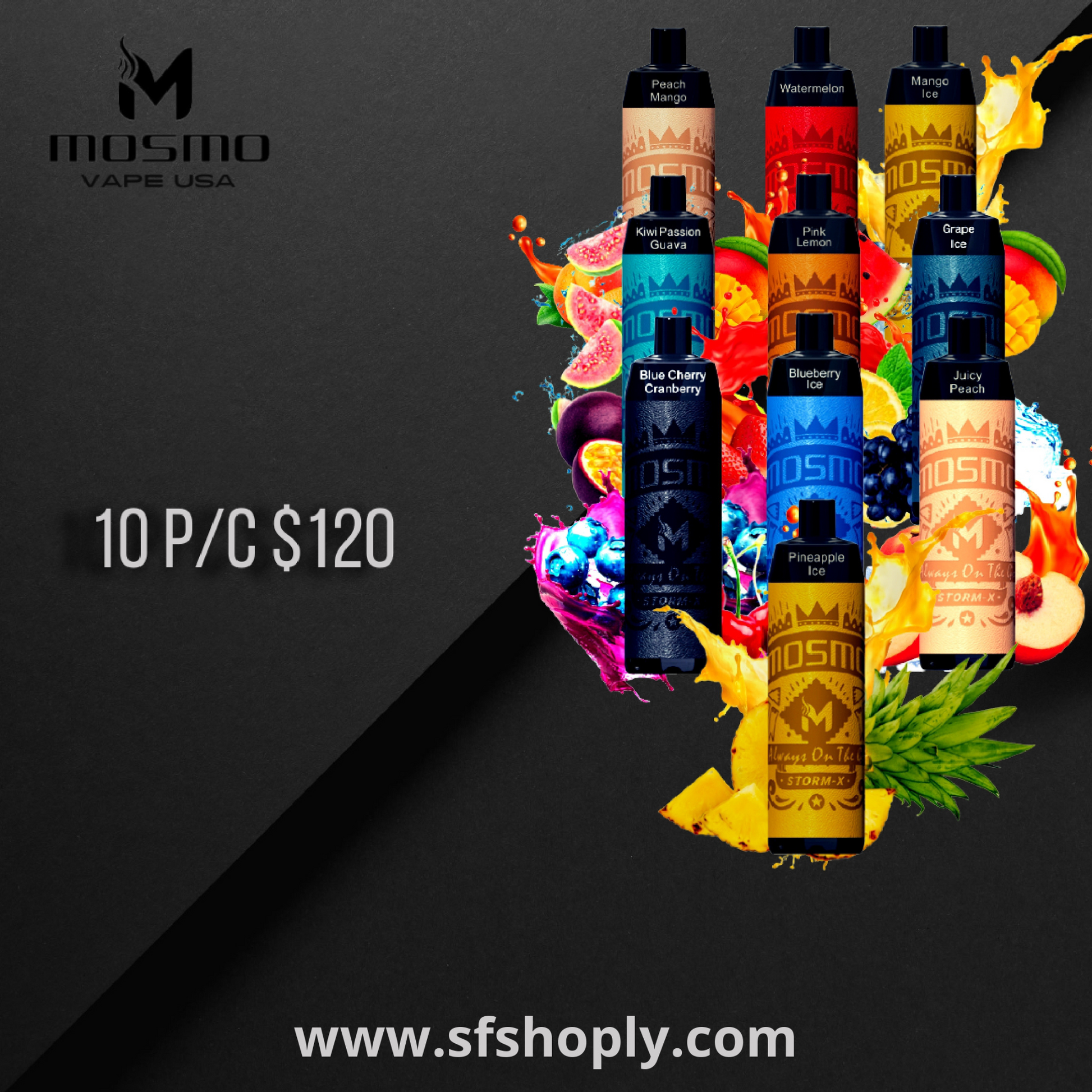 Mosmo Storm x 10k Puffs Vape SF SHOPLY Mosmo Storm x 10k Puffs Vape SF SHOPLY