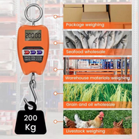 Crane Scale Weighing Digital Industrial Hanging Scale 200Kg / 441Lb Heavy Duty
