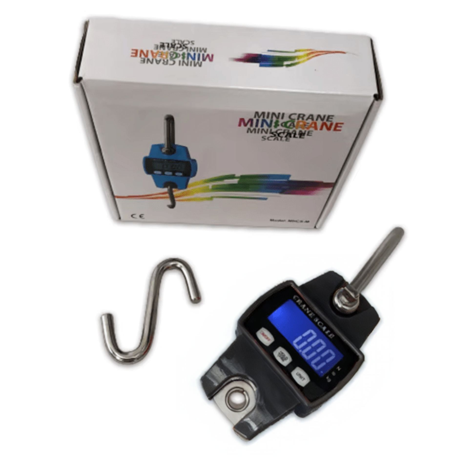 Digital LED Hanging Scale 300 KG / 660 LBS Industrial Crane Scale Black