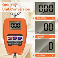 Crane Scale Weighing Digital Industrial Hanging Scale 200Kg / 441Lb Heavy Duty
