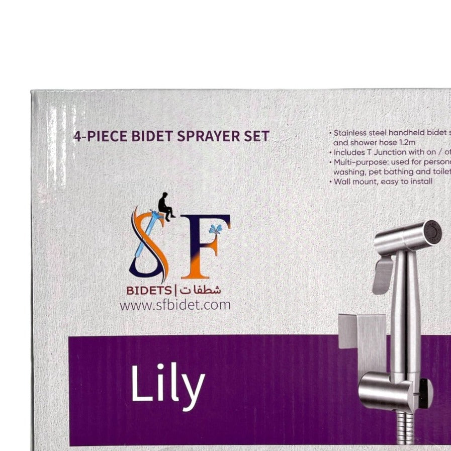 Toilet Shattaf Adapter Hose Bidet Spray Stainless Steel Handheld Shower Head US