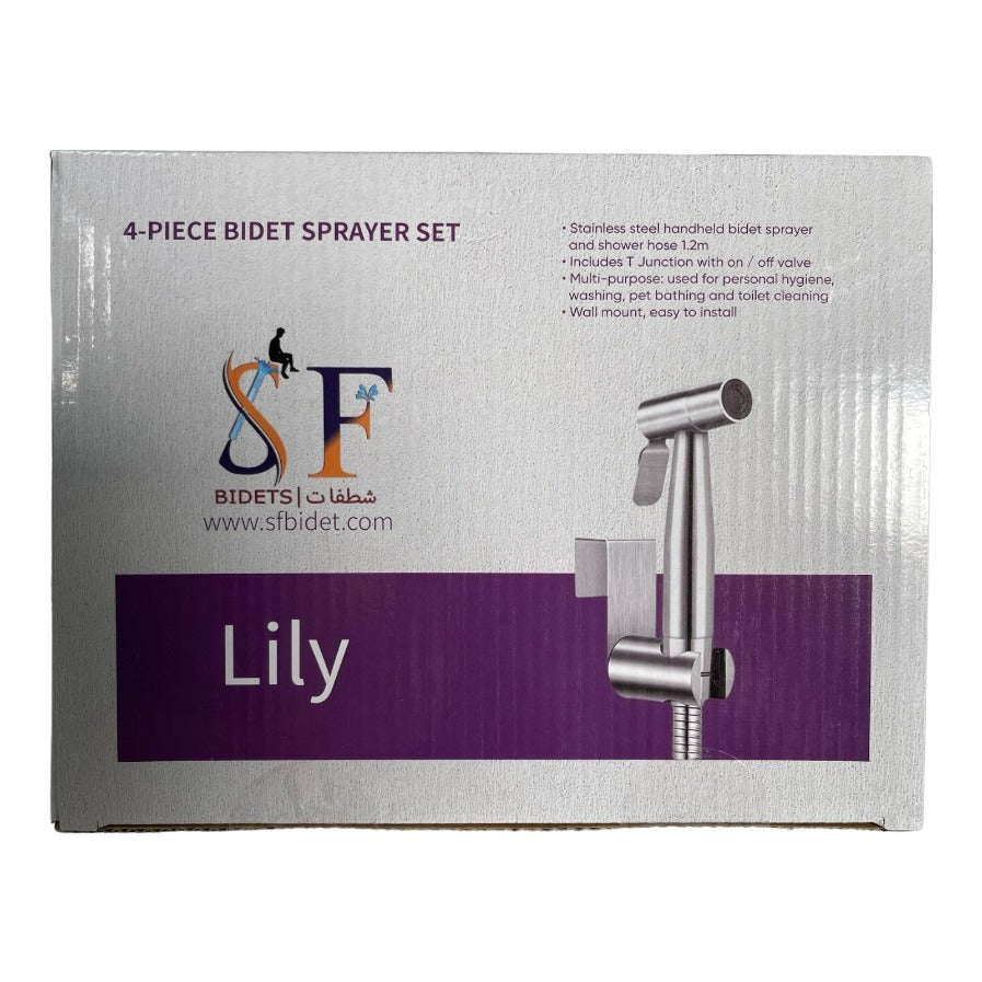 Toilet Shattaf Adapter Hose Bidet Spray Stainless Steel Handheld Shower Head US