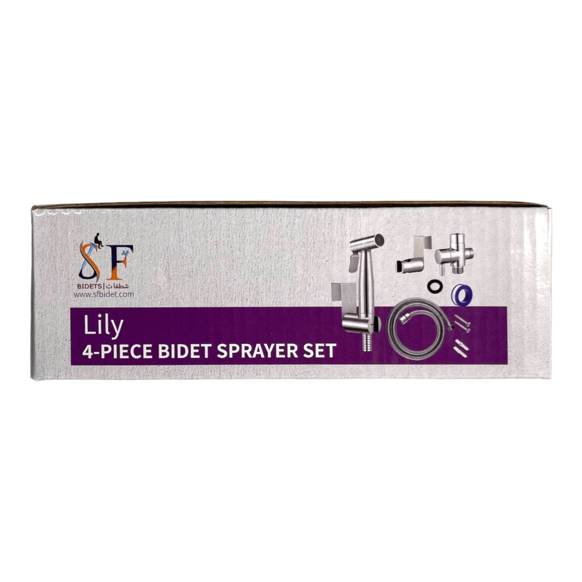 Toilet Shattaf Adapter Hose Bidet Spray Stainless Steel Handheld Shower Head US