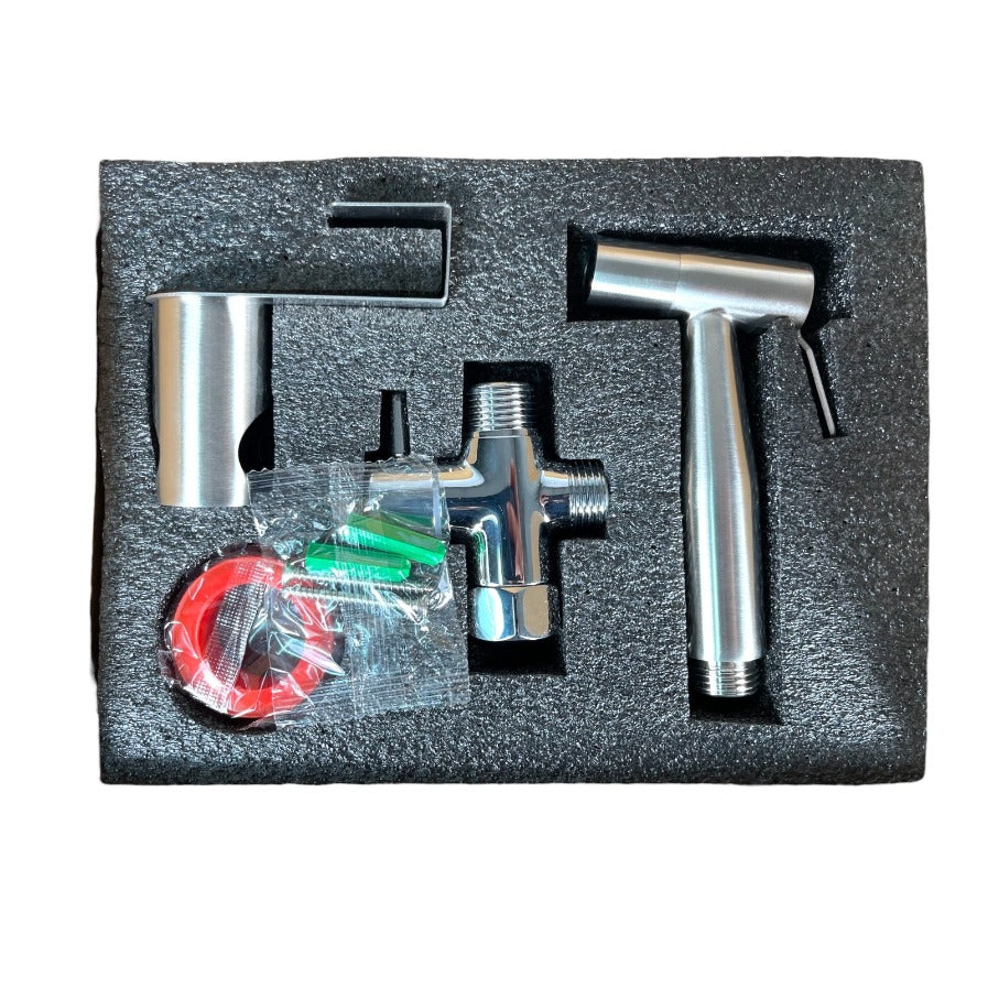 Toilet Shattaf Adapter Hose Bidet Spray Stainless Steel Handheld Shower Head US