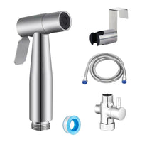 Toilet Shattaf Adapter Hose Bidet Spray Stainless Steel Handheld Shower Head US