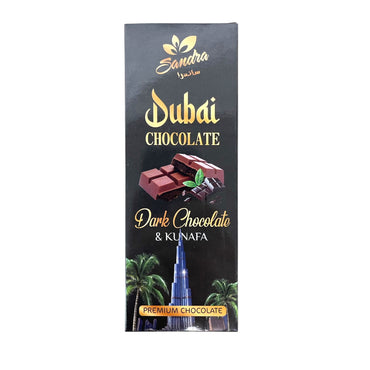 Sandra Dubai Chocolate Dark Chocolate Kunafa ساندرا شوكولاتة دبى بالشكولاتة الداكنة(دارك شوكلت)و الكنافة