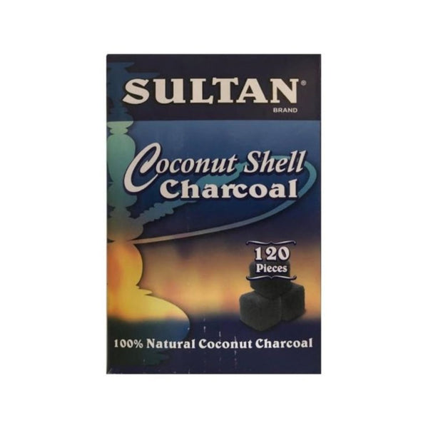 Sultan Shell Sultan Coconut Shell Charcoal 120 pieces السلطان فحم بقشرة جوز الهند ...