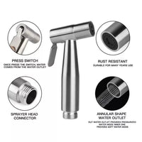 Toilet Shattaf Adapter Hose Bidet Spray Stainless Steel Handheld Shower Head US