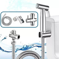 Toilet Shattaf Adapter Hose Bidet Spray Stainless Steel Handheld Shower Head US