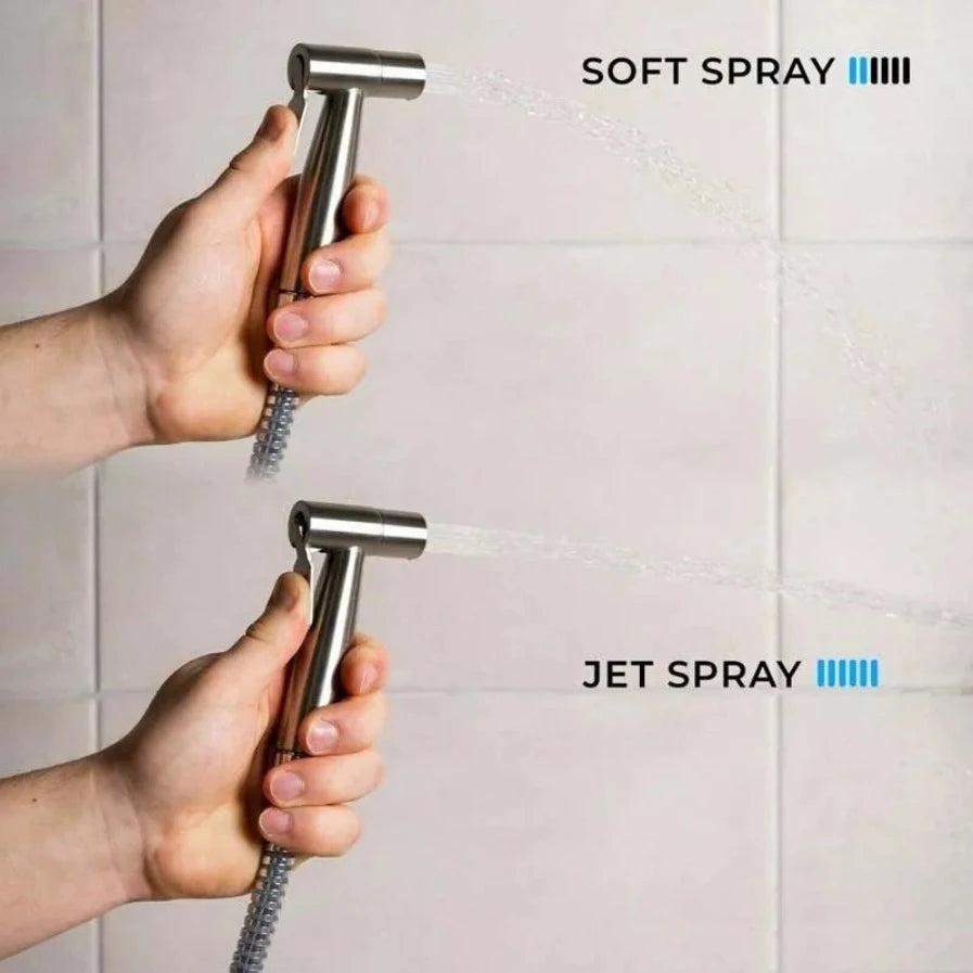 Toilet Shattaf Adapter Hose Bidet Spray Stainless Steel Handheld Shower Head US