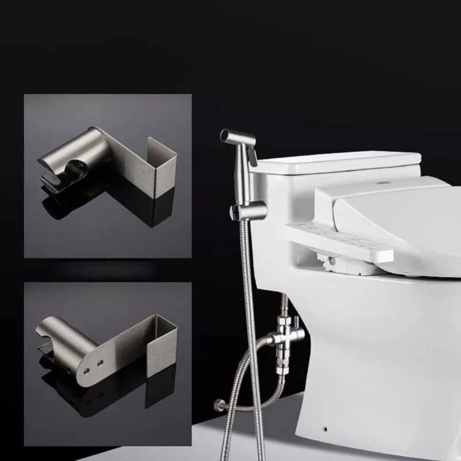 Toilet Shattaf Adapter Hose Bidet Spray Stainless Steel Handheld Shower Head US