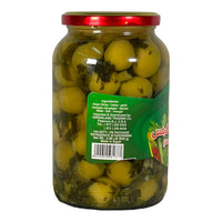 Tahabesh Green Olives with Celery 950 GM تحابيش زيتون اخضر بالكرفس