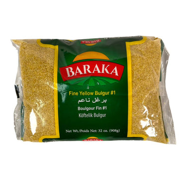 Baraka Fine Yellow Bulgur #1 908 GM بركة برغل ناعم