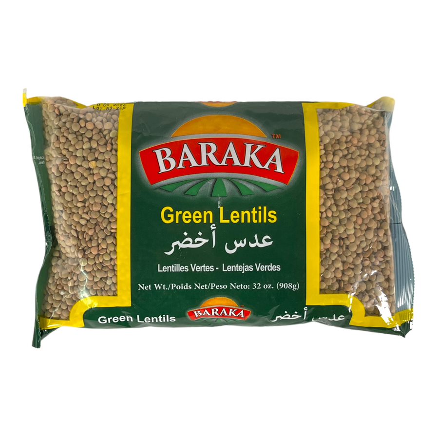 Baraka Green Lentils 908 G بركة عدس اخضر