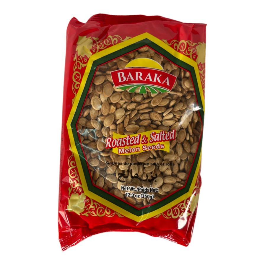 Baraka Roasted & Salted Melon Seeds 350 GM بركة لب بطيخ مالح