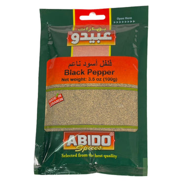 Abido Black Pepper 100 GM عبيدو فلفل اسود ناعم