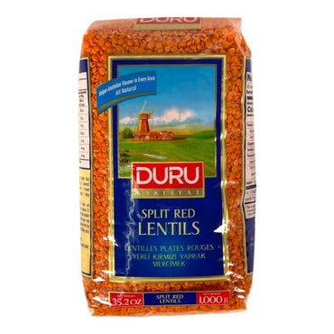 Duru Split Red Lentils 1 KG دورو عدس احمر