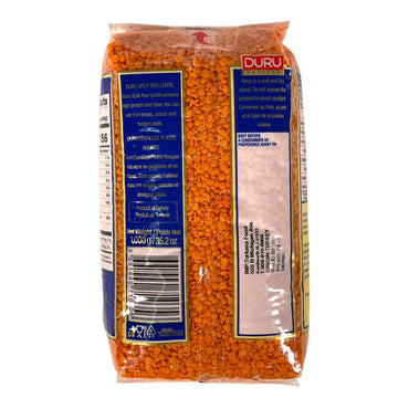 Duru Split Red Lentils 1 KG دورو عدس احمر