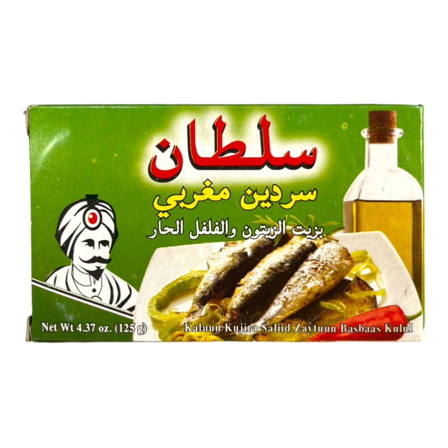 Sultan Moroccan Sardines in Olive Oil With Chili Peppers 125 GM – SF SHOPLY