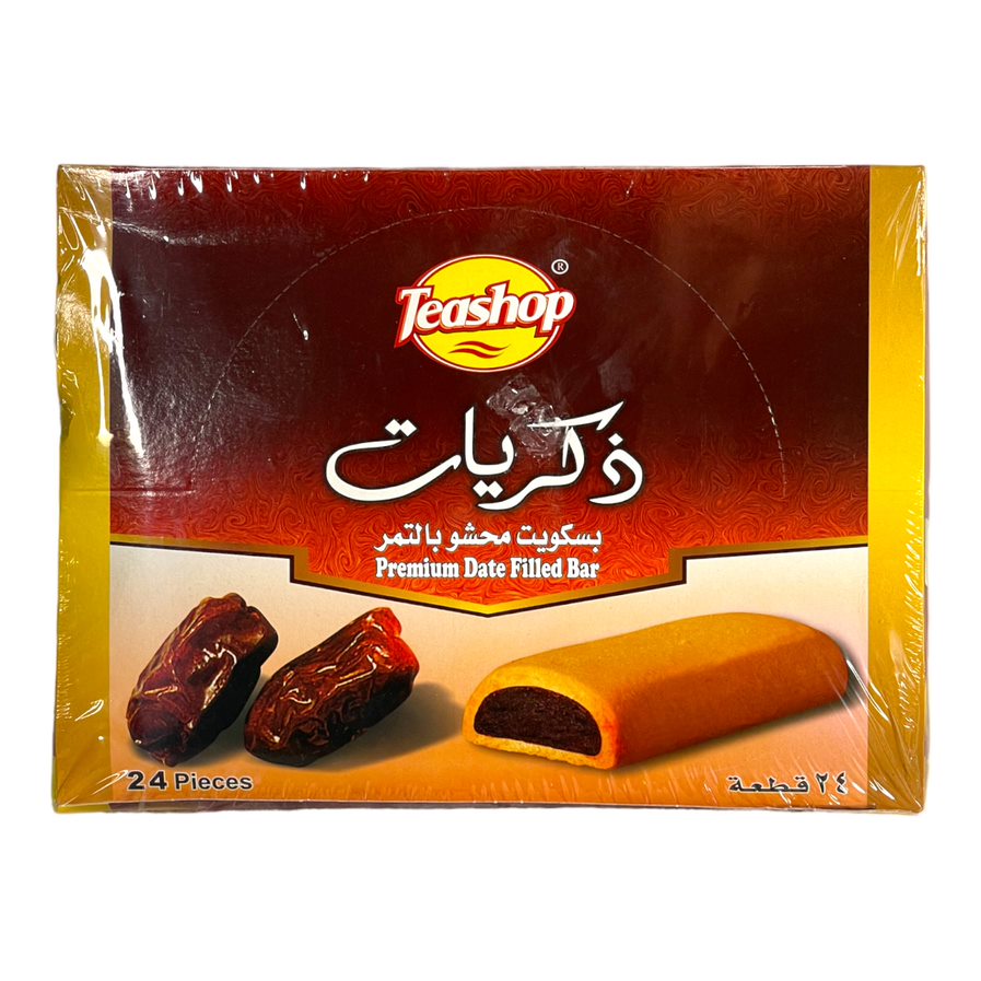 Teashop Premium Date Filled Bar 456 G تيشوب بسكويت محشو بالتمر