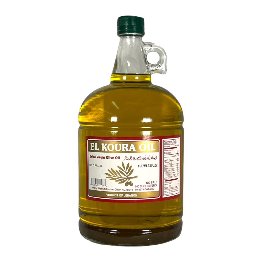 EL Koura Oil Olive Oil Extra Virgin 93 FL . OZ الكورة زيت زيتون الممتاز