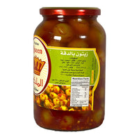 Queen Olives With Spicy 2 LB الملكة زيتون بالدقة